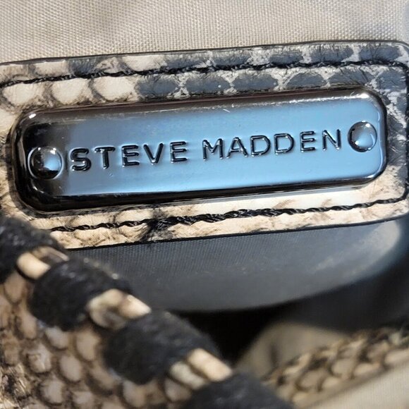 Steve Madden Faux Python Bag with Chain Handles and Shoulder Strap - Picture 4 of 14